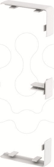 Imagem de Tapa juntas para Rapid 45 100 e 165 168x55x15 PC/ABS cinzento claro 7035