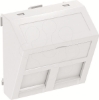 Imagem de Espelho para conectores dados para 2 conectores Tipo C 45x45mm PC branco puro 9010