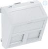 Imagem de Espelho para conectores dados para 2 conectores Tipo C 45x45mm PC branco puro 9010