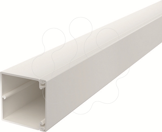 Imagem de Calha com base perfurada 60x60x2000 PVC branco puro 9010