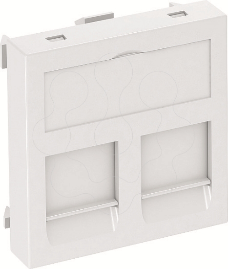 Imagem de Espelho para conectores dados para 2 conectores Tipo C 45x45mm PC branco puro 9010