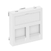 Imagem de Espelho para conectores dados para 2 conectores Tipo C 45x45mm PC branco puro 9010