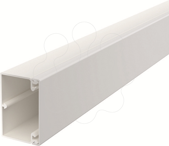 Imagem de Calha com base perfurada 40x60x2000 PVC branco puro 9010