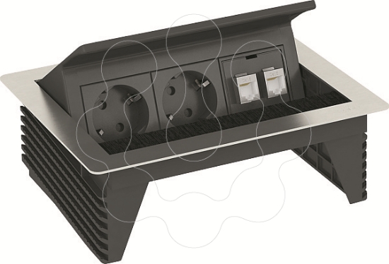 Imagem de Deskbox oscilante para montagem embutida em mesa 210x167x68 A2 1.4301