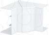 Imagem de Angulo interno variavel 110x145x145 PC/ABS branco puro 9010