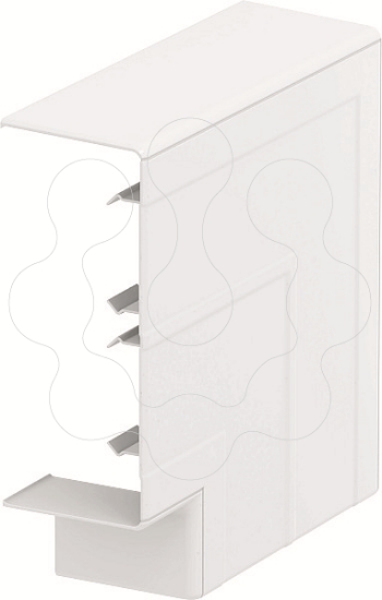 Imagem de Angulo plano Tampa de montagem 172x172x56 PC/ABS branco puro 9010