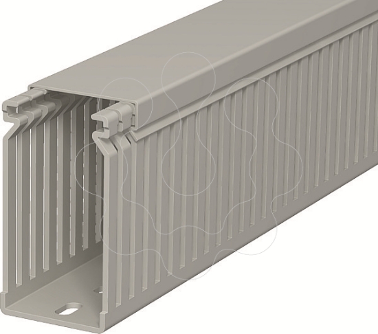 Imagem de Calha de cablagem 80x40x2000 PVC cinzento pedra 7030