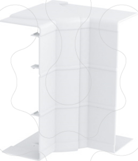 Imagem de Angulo interno variavel 53x160 PVC branco puro 9010