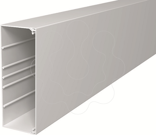 Imagem de Calha com base perfurada 80x210x2000 PVC branco puro 9010