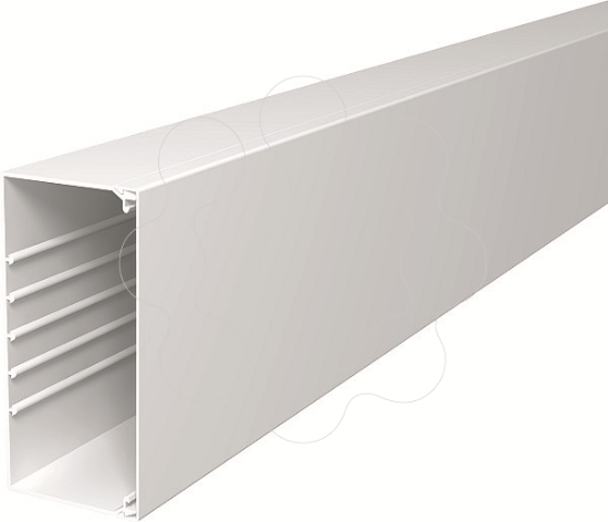 Imagem de Calha com base perfurada 80x170x2000 PVC branco puro 9010