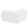 Imagem de Angulo externo rigido 190x190x100 PVC branco puro 9010