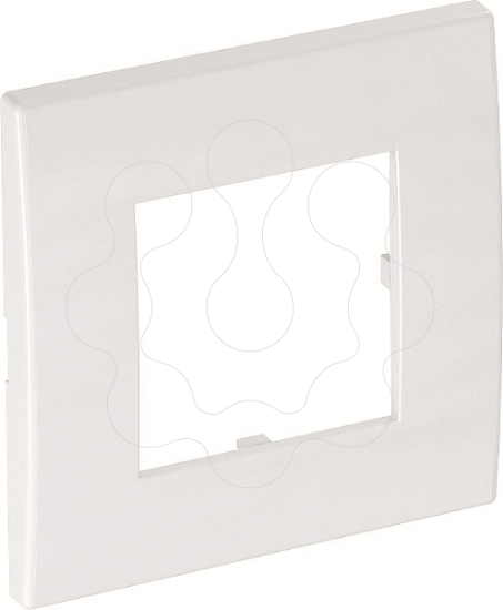 Imagem de Espelho Modul 45 simples 84x84mm PC branco puro 9010