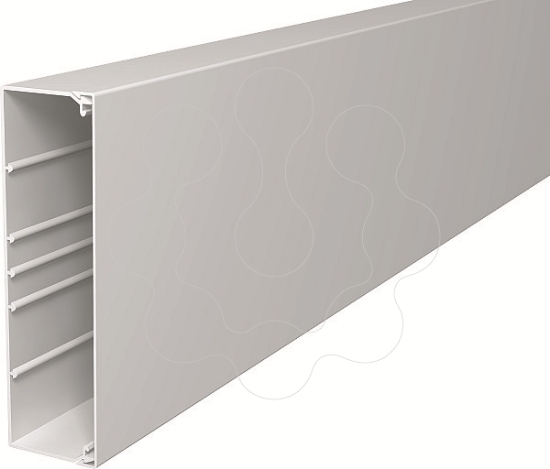 Imagem de Calha com base perfurada 60x210x2000 PVC branco puro 9010