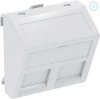 Imagem de Espelho para conectores dados para 2 conectores Tipo RM 45x45mm PC branco puro 9010