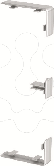 Imagem de Tapa juntas para Rapid 45 100 e 165 168x55x15 PC/ABS aluminio