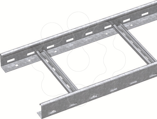 Imagem de Caminho de cabos tipo escada perfurado com degrau VS 60x400x3000 St FS