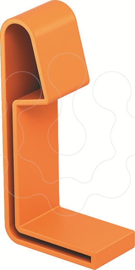 Imagem de Protecao de topo para caminhos de cabos escada H60mm PE cor de laranja pastel 2003