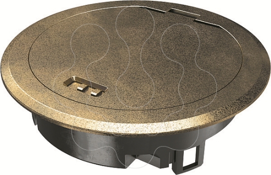 Imagem de Tampa articulada com saida de cabos Zn CuZn