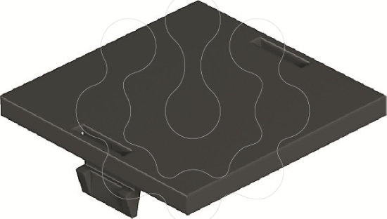 Imagem de Obturador para abertura retangular PA preto 9011