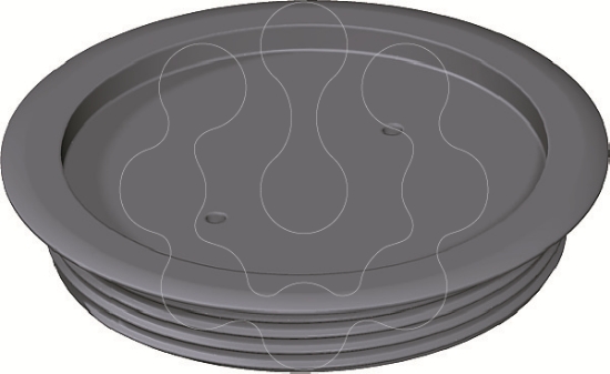 Imagem de Tampa cega para revestimento PA cinzento 7011