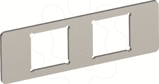 Imagem de Placa de montagem para 2 conectores Tipo A 77x24x15 A2 1.4301