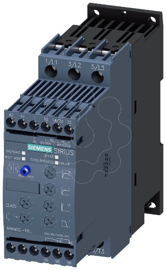 Imagem de Dispositivo de partida suave S2, 45A, 22kW/400V, 40 graus, 200-480V CA, 24V CA/CC