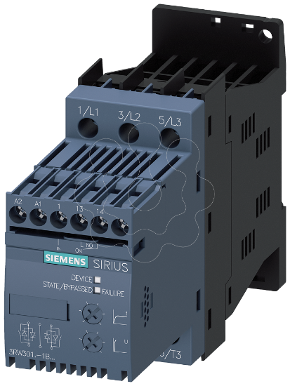 Imagem de Dispositivo de partida suave S0, 32A, 15kW/400V, 40 graus, 200-480V CA, 24V CA/CC