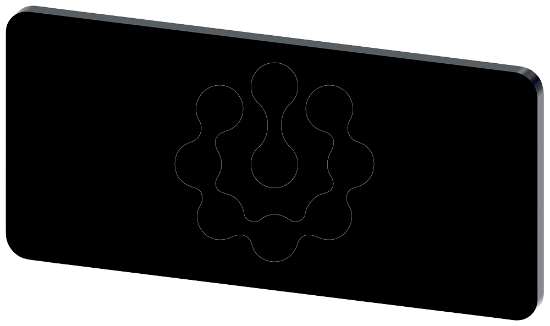 Imagem de Tampa protetora de silicone para botão de pressão, plano, 22 mm, transparente, seleção específica do cliente com configurador do SIRIUS ACT (CIN)