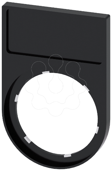 Imagem de Placa de identificação, branca, sem inscrição, para elementos de comutação