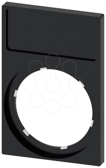 Imagem de Placa de identificação 12,5x27mm, placa prata, sem inscrição