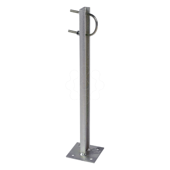 Imagem de Suporte reto com perfil em U 500mm Zinco + RPR