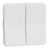 Imagem de Comutador de escada duplo, Mureva Styl, encastrar/saliente, IP55, 16A, Branco