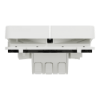 Imagem de Comutador de escada duplo, Mureva Styl, encastrar/saliente, IP55, 16A, Branco