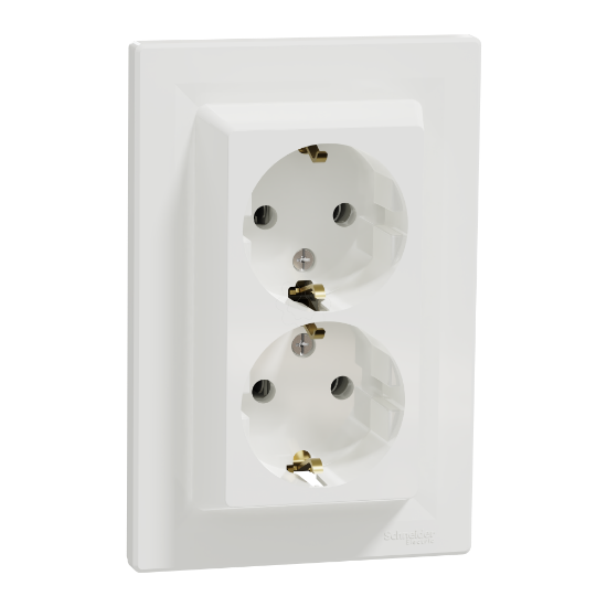 Imagem de Asfora - Tomada 2P+T dupla - 16A - Branco