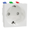Imagem de Tomada 2P+T com obturadores, Unica, 16A, Branco