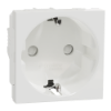 Imagem de Tomada 2P+T com obturadores lig. parafuso, Unica, 16A, Branco