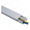 Imagem de Dexson - mini calha - 32x12 mm - 2 compartimentos - adesivo - PVC - branco