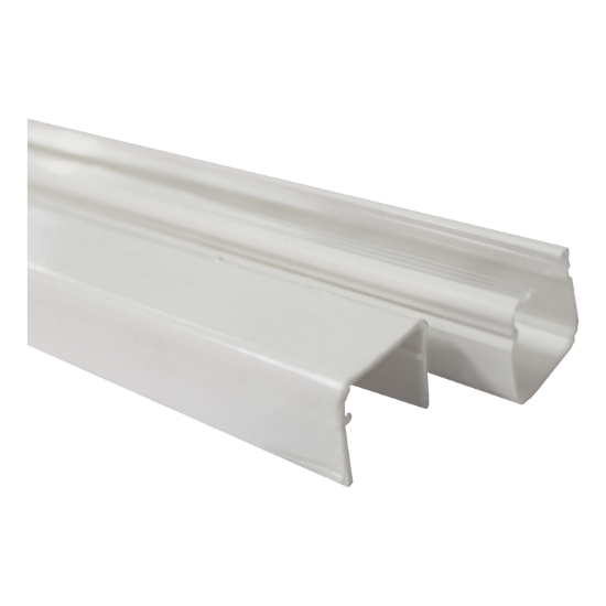 Imagem de Dexson - Mini calha - 20x20 mm - 1 compartimento - sem adesivo - PVC - branco