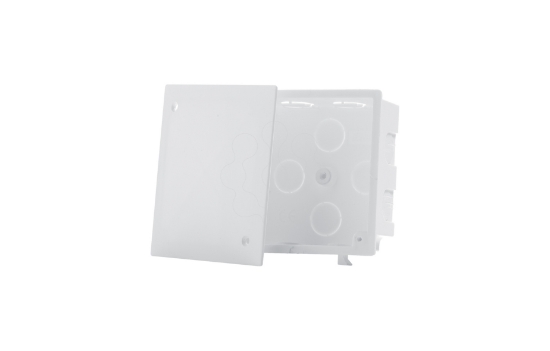 Imagem de Caixa aparelhagem agrupável quadrada c/tampa, branco