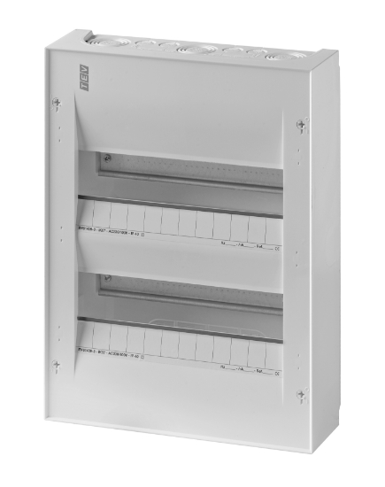 Imagem de Quadro distribuição parcialm. saliente 2F 24M branco