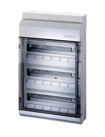 Imagem de Quadro distribuição saliente IP65 3F 54M AMPM CL cinzento