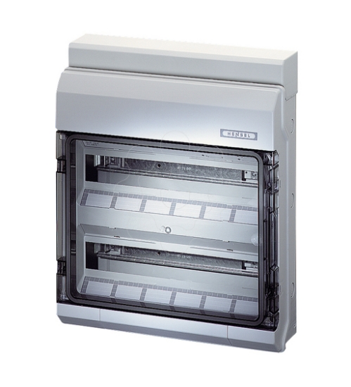 Imagem de Quadro distribuição saliente IP65 2F 36M MF CL cinzento