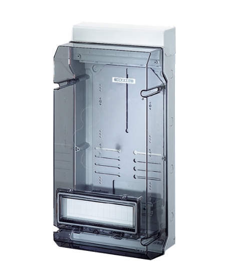 Imagem de Caixa contador IP65 c/porta 12 Mód Cinzenta