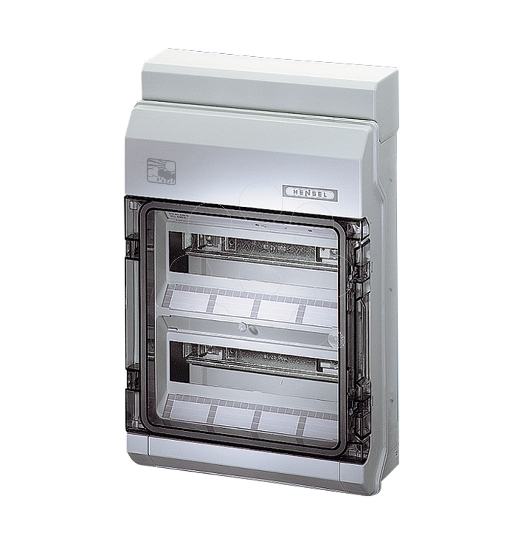 Imagem de Quadro distribuição saliente PC IP65 2F 24M AMPM CL cinzento