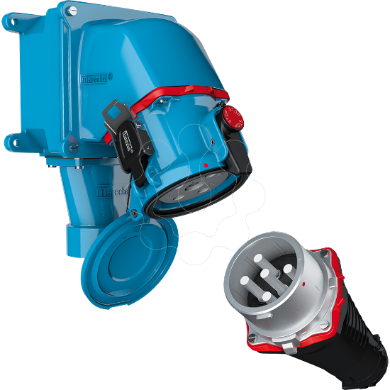 Imagem de 3924017, TOMADA DS2 METAL, 230V / 400V AC 250A, 3P+N+T IP66/67 MARECHAL