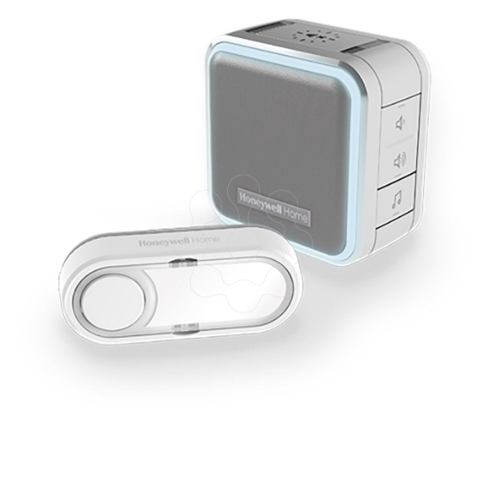 Imagem de DC515SGL - Campainha + botão s/fios, 150m, Formato compacto, cor cinza