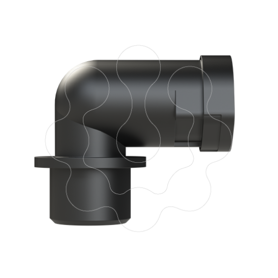 Imagem de ALWD-M160 Bucim PA Curvo , 90° M16 NW10 Preto PMA