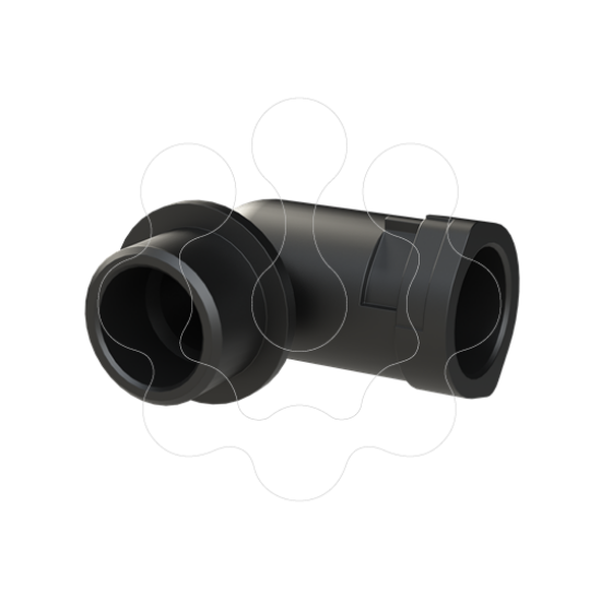 Imagem de ALWD-M202 Bucim PA Curvo , 90° M20 NW12 Preto PMA