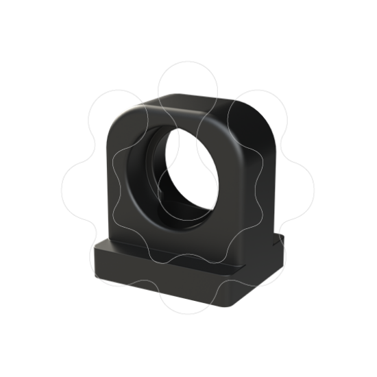 Imagem de BFH-12-0 BRAÇADEIRA p/ fixação de tubo corrugado NW12 Preto PMA