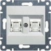 Imagem de lumina 2 RJ45 Cat.6 FTP duplo, branco